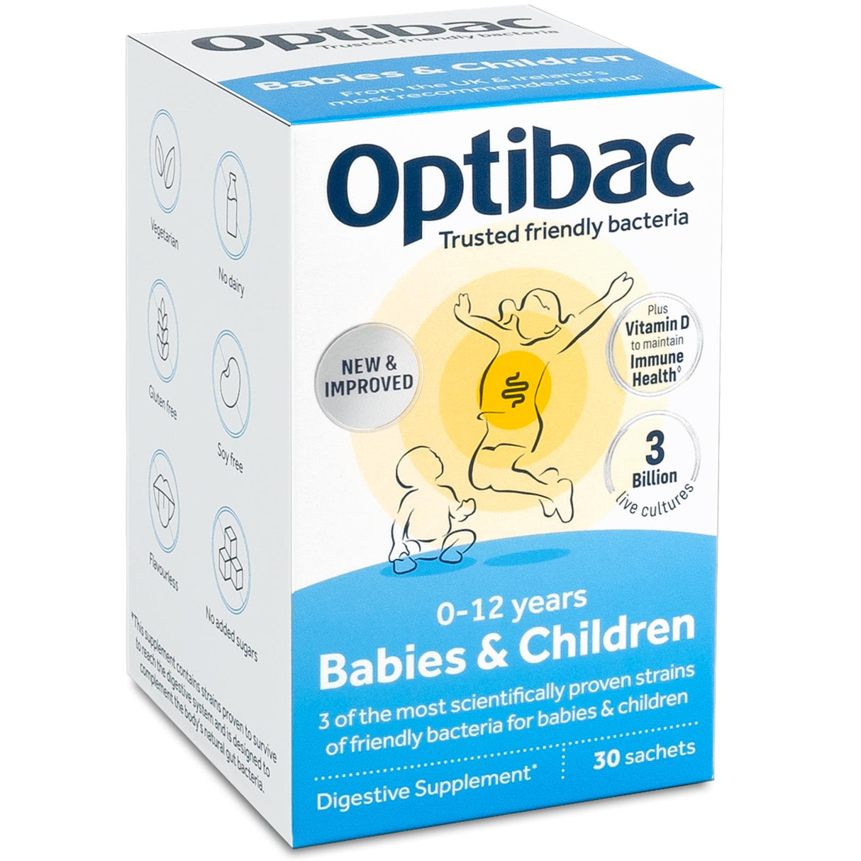 OptiBac Probiotics For Babies & Children 10 - 90 Sachets