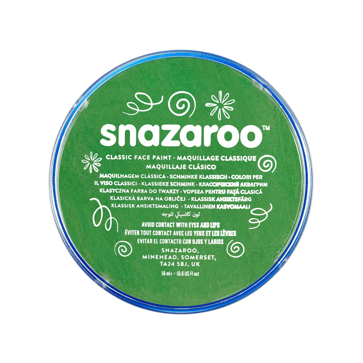 Snazaroo Face Paint & Body Make Up, Classic, Metallic & Sparkle Colours Fancy Dress 18ml