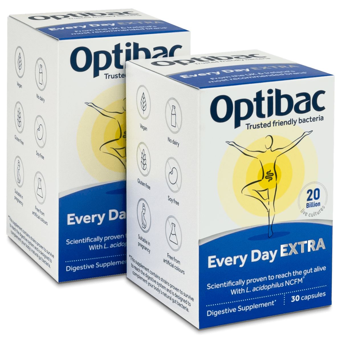 OptiBac Probiotics | For Every Day Extra Strength | 30 -90 Capsules