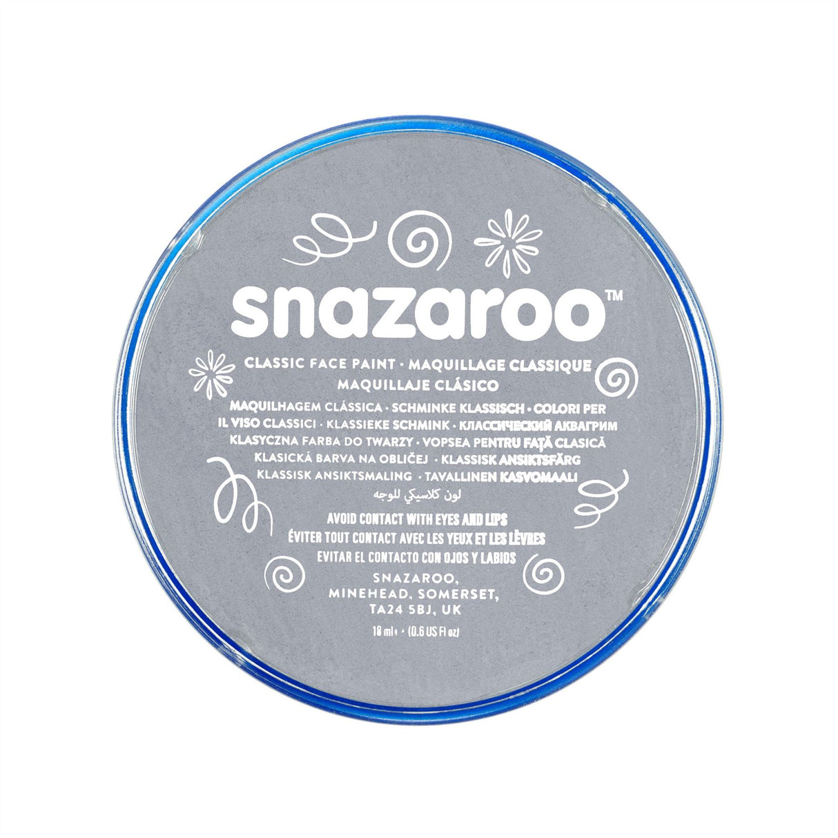 Snazaroo Face Paint & Body Make Up, Classic, Metallic & Sparkle Colours Fancy Dress 18ml