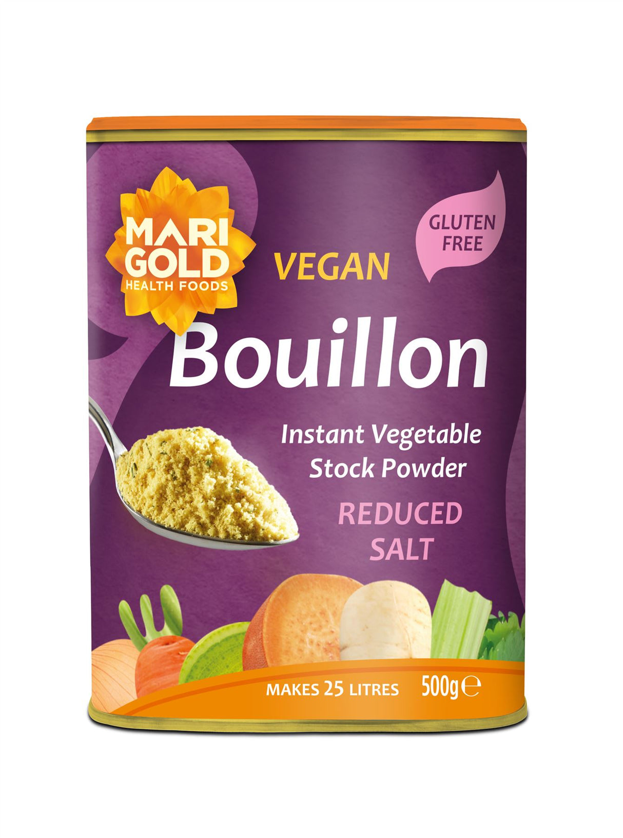 Marigold Vegetable Bouillon Reduced Salt Powder - 500g