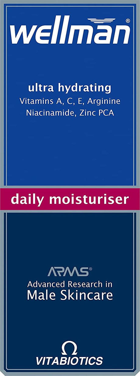 Vitabiotics Wellman Daily Moisturiser - 50ml