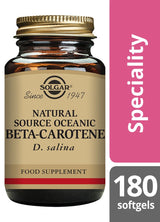 Solgar Natural Source Oceanic Beta Carotene - 180 Softgels