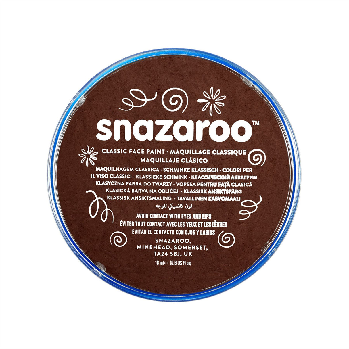 Snazaroo Face Paint & Body Make Up, Classic, Metallic & Sparkle Colours Fancy Dress 18ml