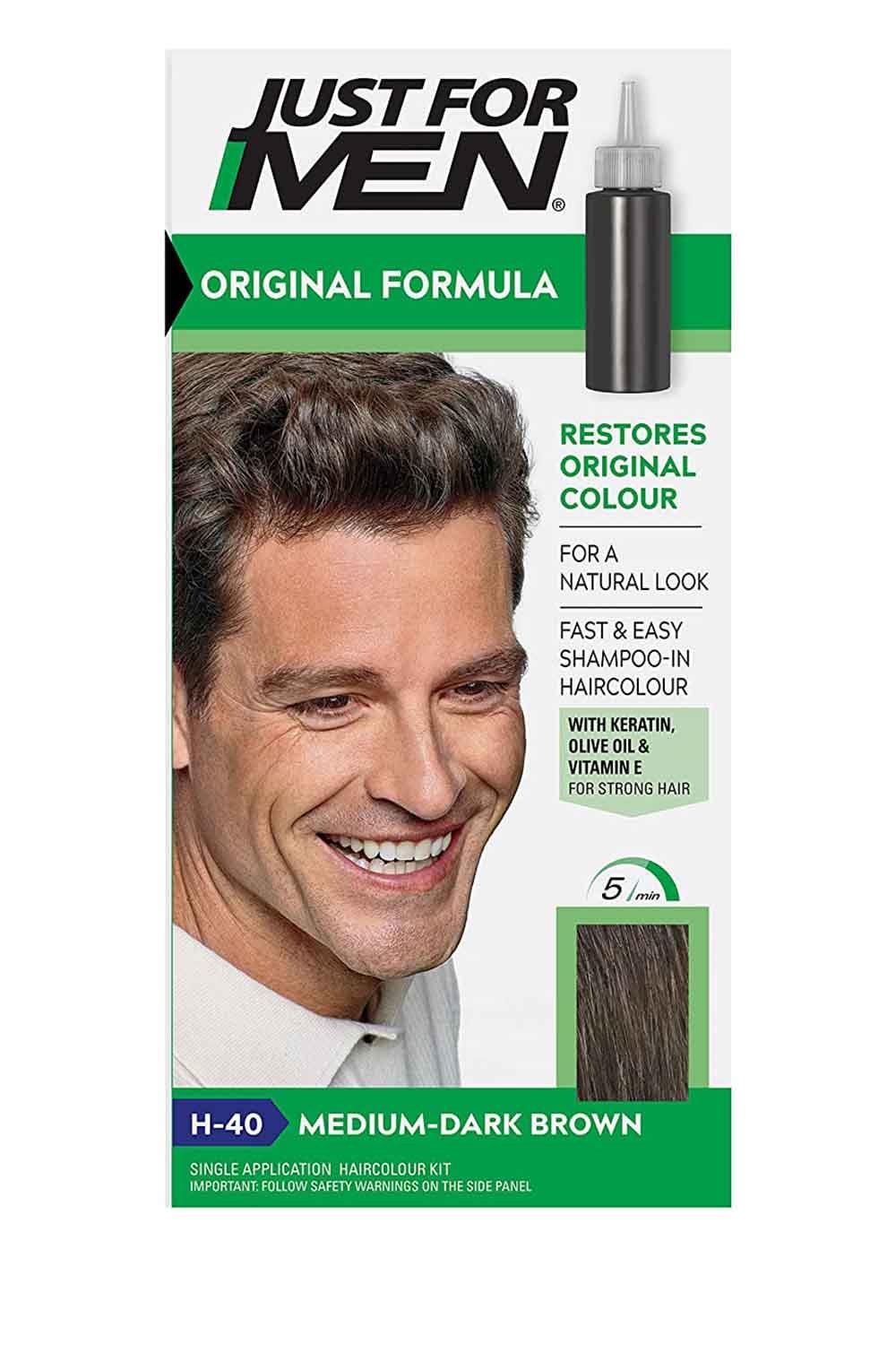 Just for Men Hair Colour Original Formula Shampoo-in Men's Hair Dye - All Shades