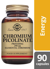 Solgar Chromium Picolinate 200 µg - 90 Vegicaps