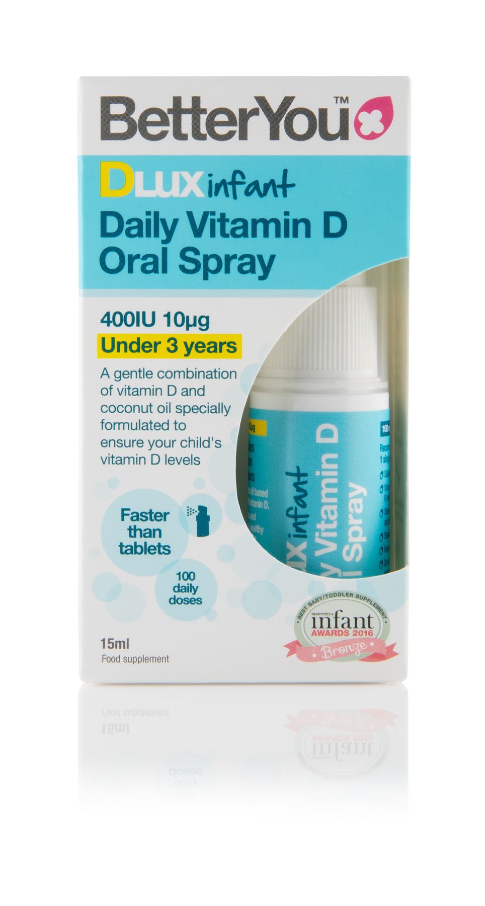 BetterYou DLux Infant Vitamin D Daily Oral Spray - 15ml