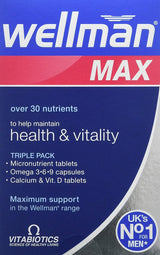 Vitabiotics Wellman Max 3-in-1 - 84 Tablets/Capsules