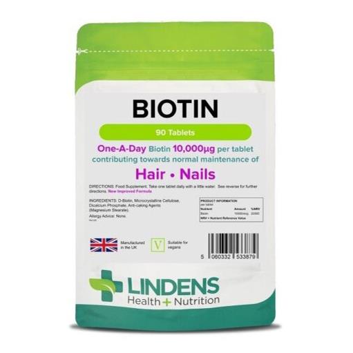 Lindens Biotin 10mg - 90 Tablets