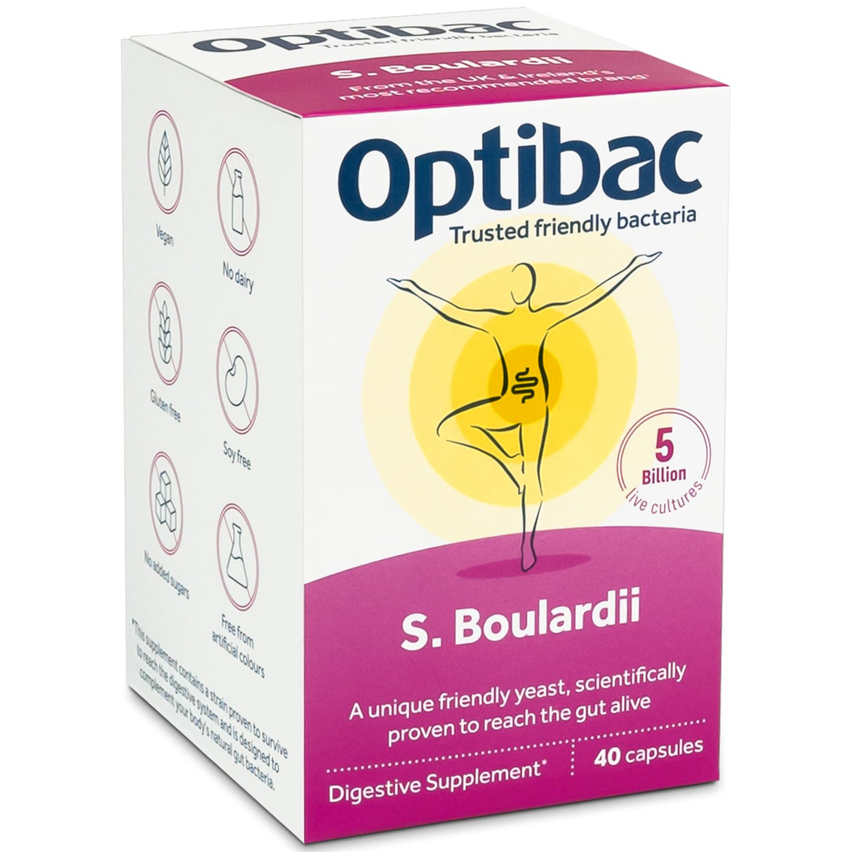 OptiBac Probiotics | Saccharomyces Boulardii | 16 - 80 Capsules