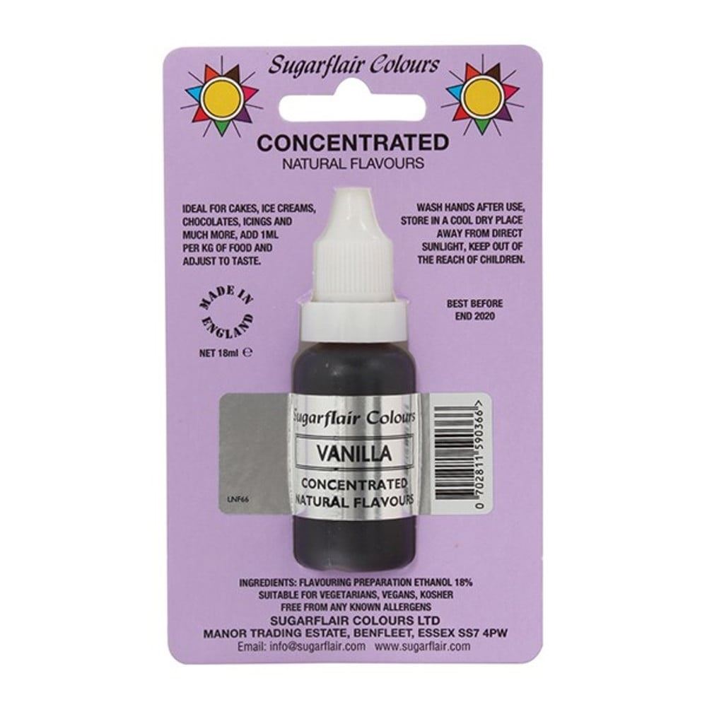 Sugarflair Concentrated NATURAL Food Flavours - 18ml