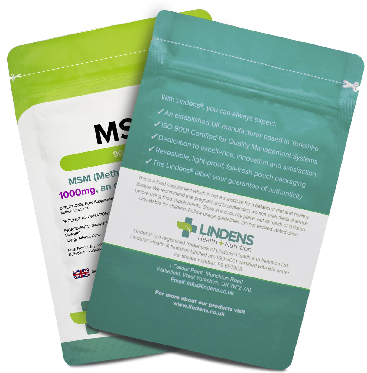 Lindens MSM 1000mg - 90 Tablets