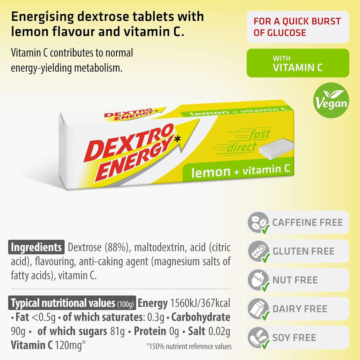 Dextro Energy Dextrose Glucose Fast Acting Tablets 47g - Multibuy Packs