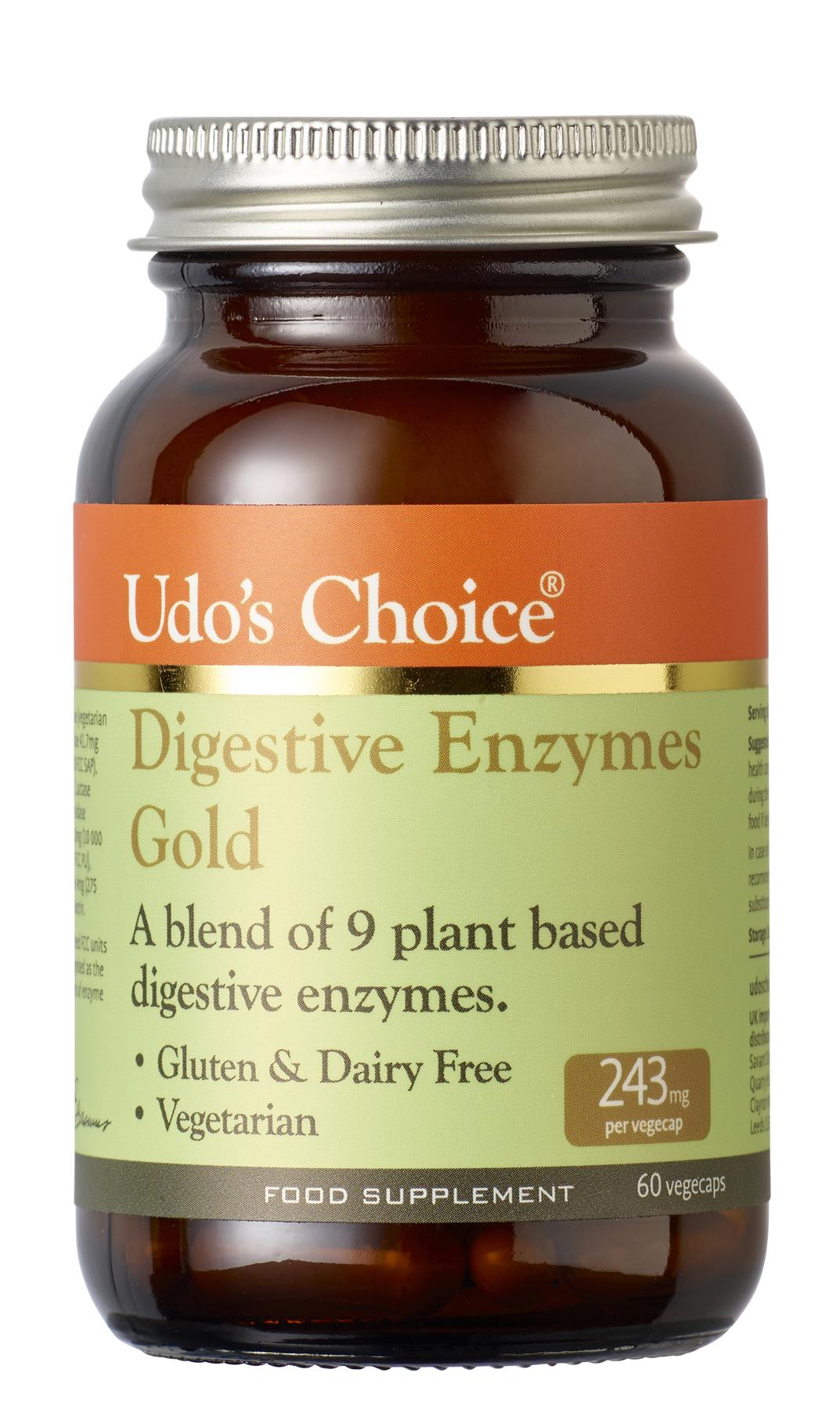 Udos Choice Digestive Enzyme Gold - 60 Vegecaps