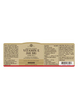 Solgar Natural Source Vitamin E 134 mg  (200 IU) - 250 Softgels