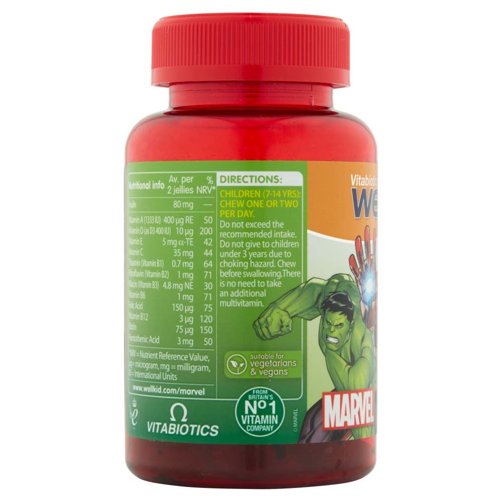 Vitabiotics WellKid Marvel Multi-Vitamin - 7-14yrs - 50 Soft Jellies