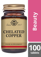 Solgar Chelated Copper - 100 Tablets