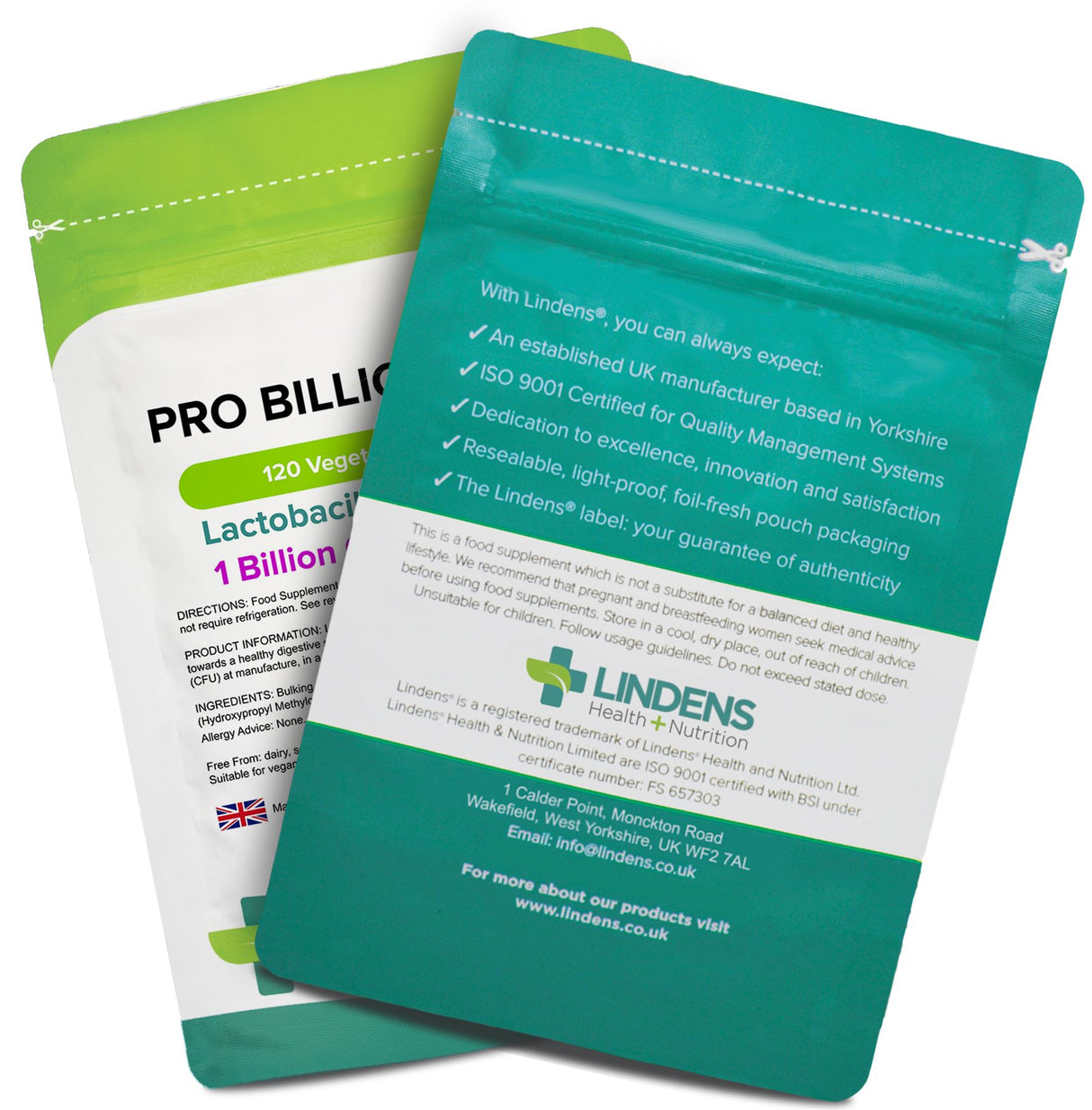 Lindens Pro Billion Daily 1 BN CFU (was Probiotic Daily) - 120 Capsules