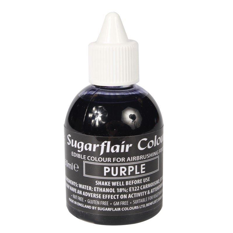 Sugarflair AIRBRUSH Edible Liquid Colours - 60ml All Shades