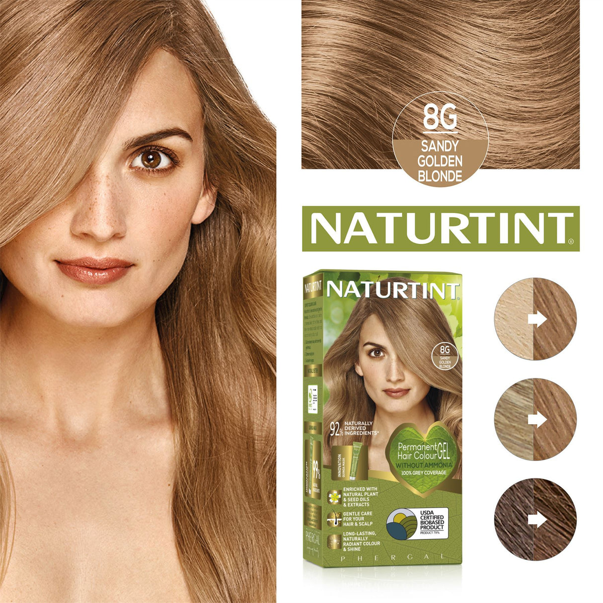 Naturtint Permanent Hair Colour, Plant Enriched Radiant Colour, Ammonia Free, Vegan-Friendly Formula, Long Lasting Grey Coverage - All Shades