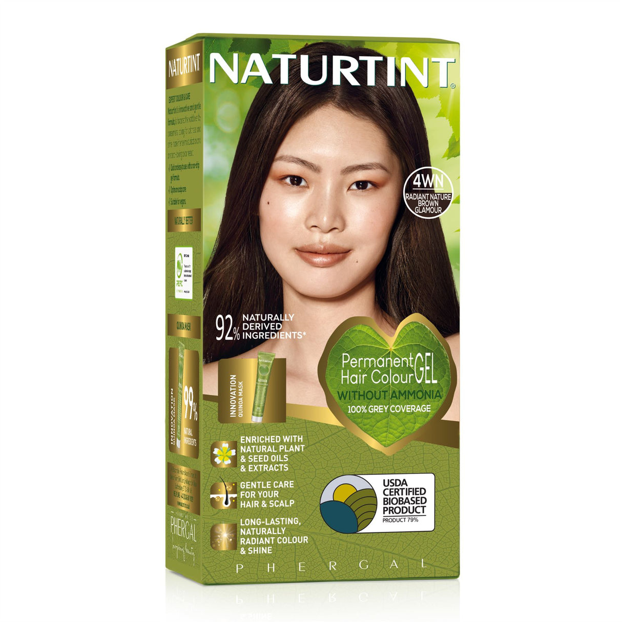 Naturtint Permanent Hair Colour, Plant Enriched Radiant Colour, Ammonia Free, Vegan-Friendly Formula, Long Lasting Grey Coverage - All Shades