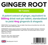 Lindens Ginger Root 500mg - 90 Tablets