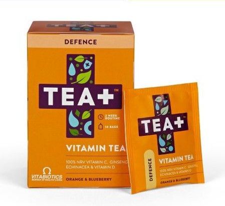 Vitabiotics TEA+ Defense Vitamin Tea - 14 Tea Bags