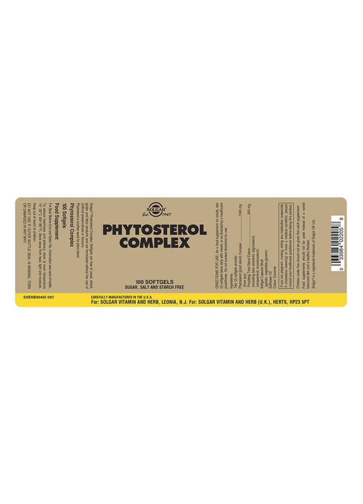 Solgar Phytosterol Complex - 100 Softgels