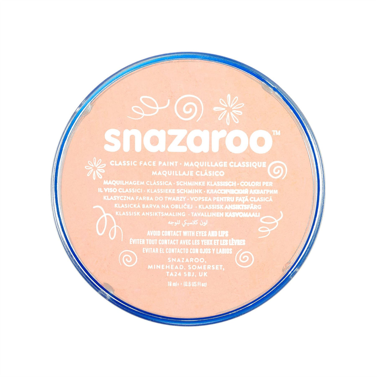 Snazaroo Face Paint & Body Make Up, Classic, Metallic & Sparkle Colours Fancy Dress 18ml