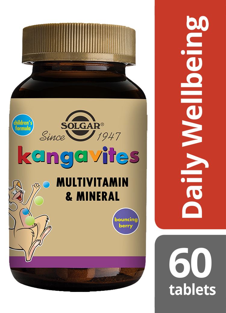 Solgar Kangavites Bouncing Berry Complete Multivitamin and Mineral Formula Chewable - 60 Tablets