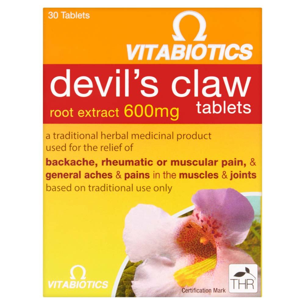 Vitabiotics Devil's Claw 600mg - 30 Tablets