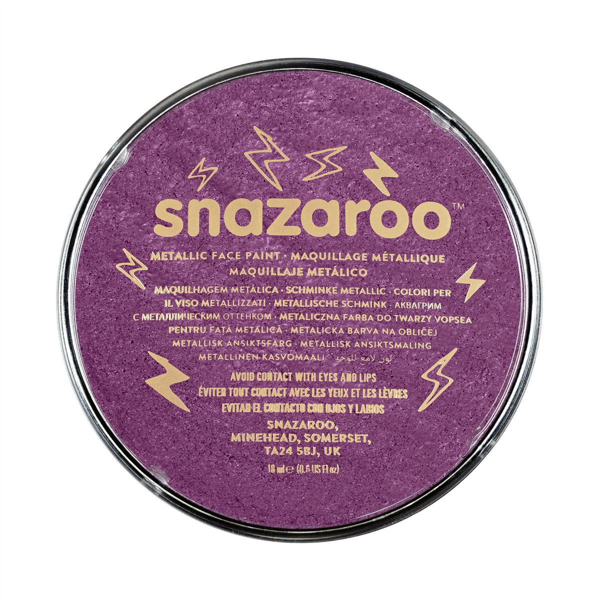 Snazaroo Face Paint & Body Make Up, Classic, Metallic & Sparkle Colours Fancy Dress 18ml