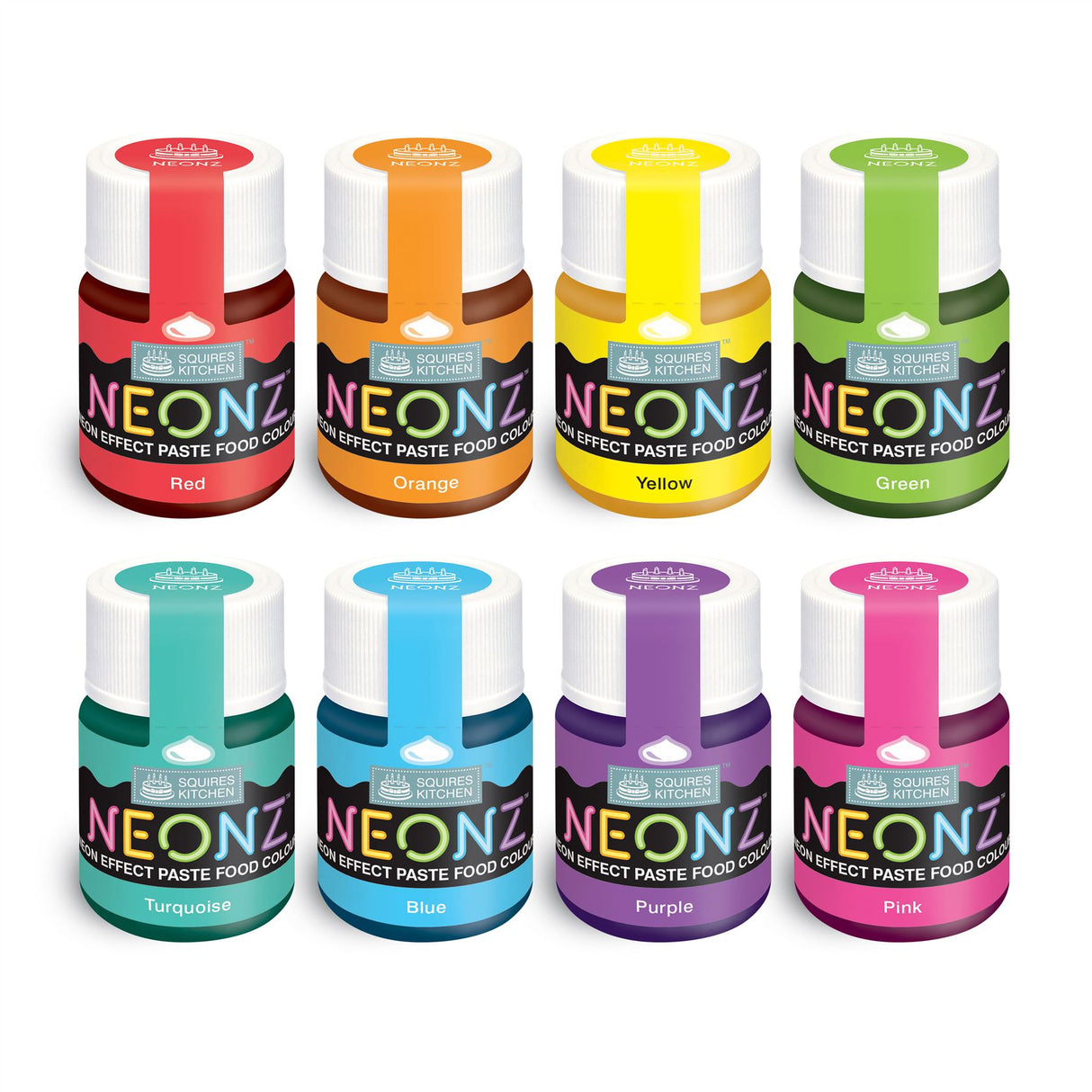 Squires Kitchen NEONZ Neon Effect Food Colouring Paste 20g - All Shades