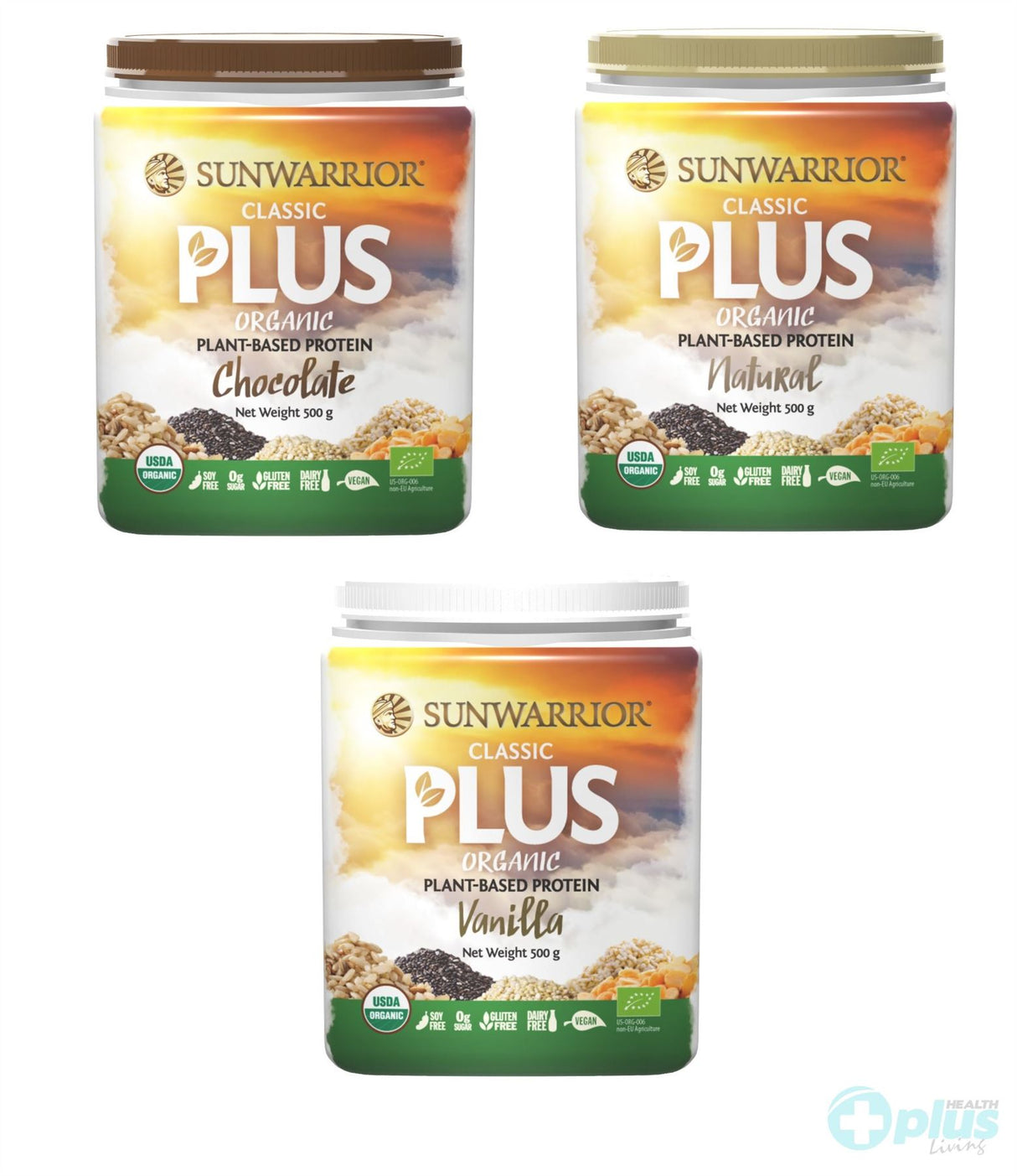 Sunwarrior Classic Plus Protein Powder - 500g