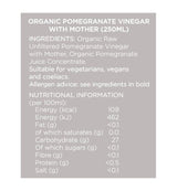 Rayner's Organic Pomegranate Vinegar With Mother - 250ml