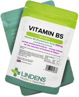 Lindens Vitamin B5 500mg - 360 Tablets