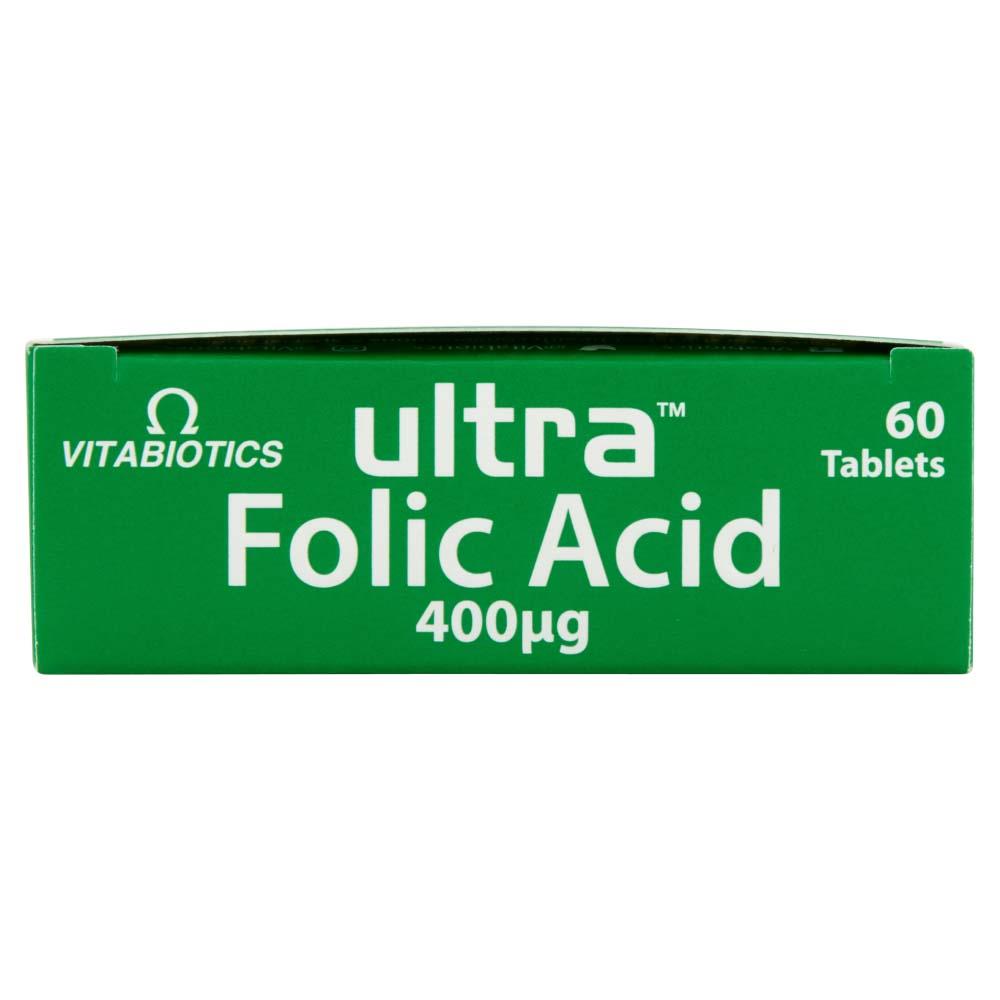 Vitabiotics Ultra Folic Acid 400μg with Vitamin B12 - 60 Tablets