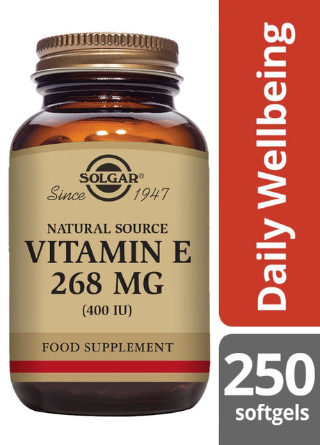 Solgar Natural Source Vitamin E 268 mg (400 IU) - 250 Softgels