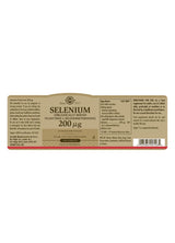 Solgar Selenium (Yeast-Free) 200 µg - 250 Tablets