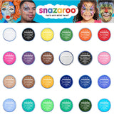 Snazaroo Face Paint & Body Make Up, Classic, Metallic & Sparkle Colours Fancy Dress 18ml