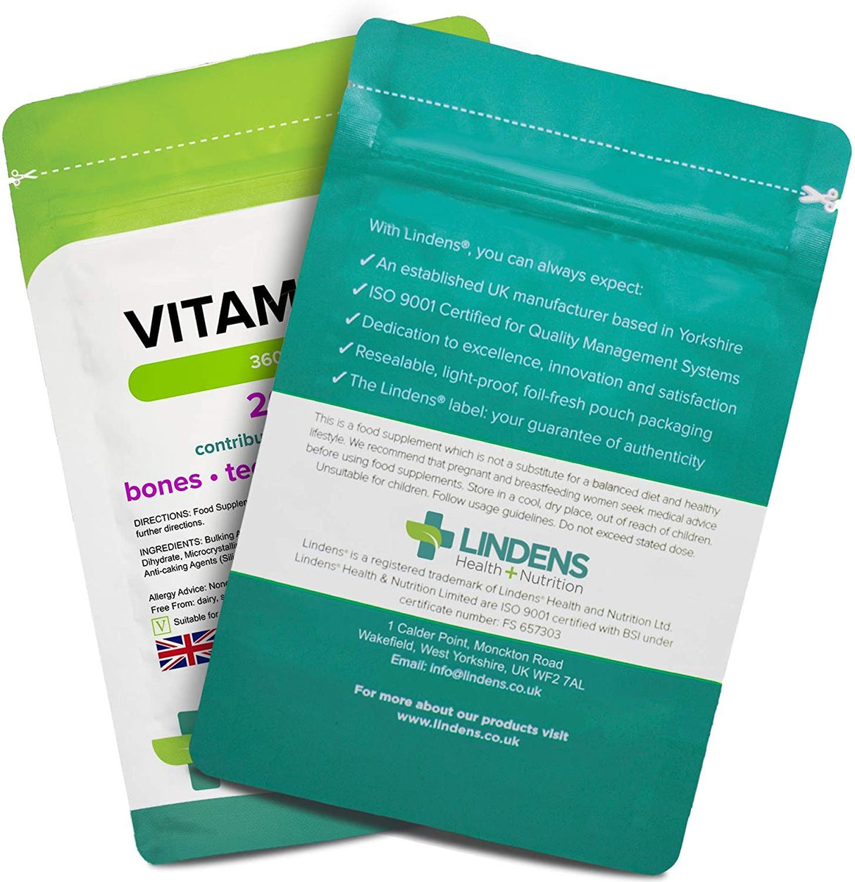 Lindens Vitamin D3 2000 IU - 360 Tablets