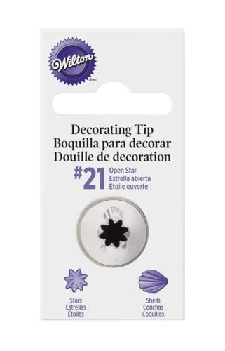 Wilton Open Star Cake Decorating Nozzle Icing Tips