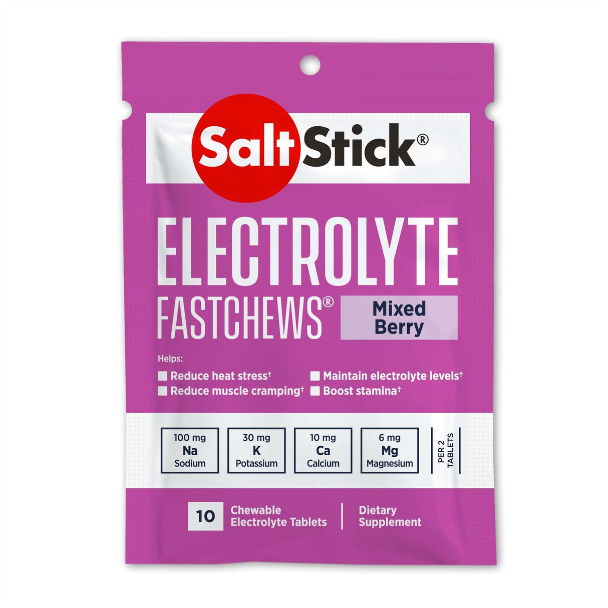 SaltStick Electrolyte FastChews - Pack of 10 - All Flavours