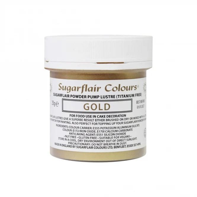 Sugarflair Powder Pump Lustre Refill 25g - All Colours