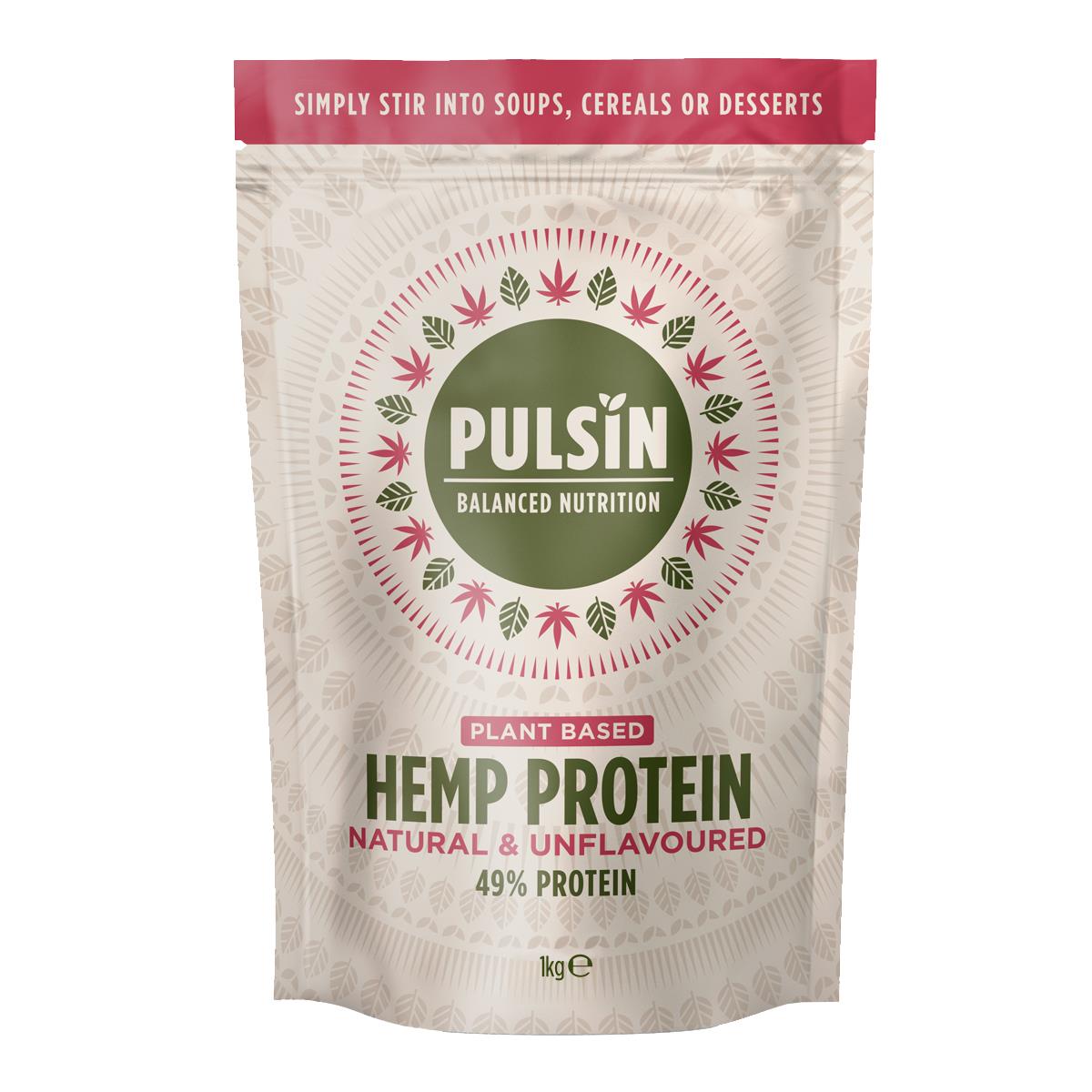 Pulsin 100% Pure Hemp Protein Powder 250g - 1kg