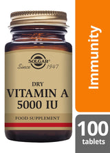 Solgar Dry Vitamin A 5000 IU - 100 Tablets