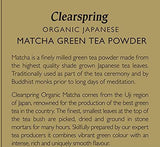 Clearspring Organic Japanese Matcha Green Tea Powder - Ceremonial  Grade 30g