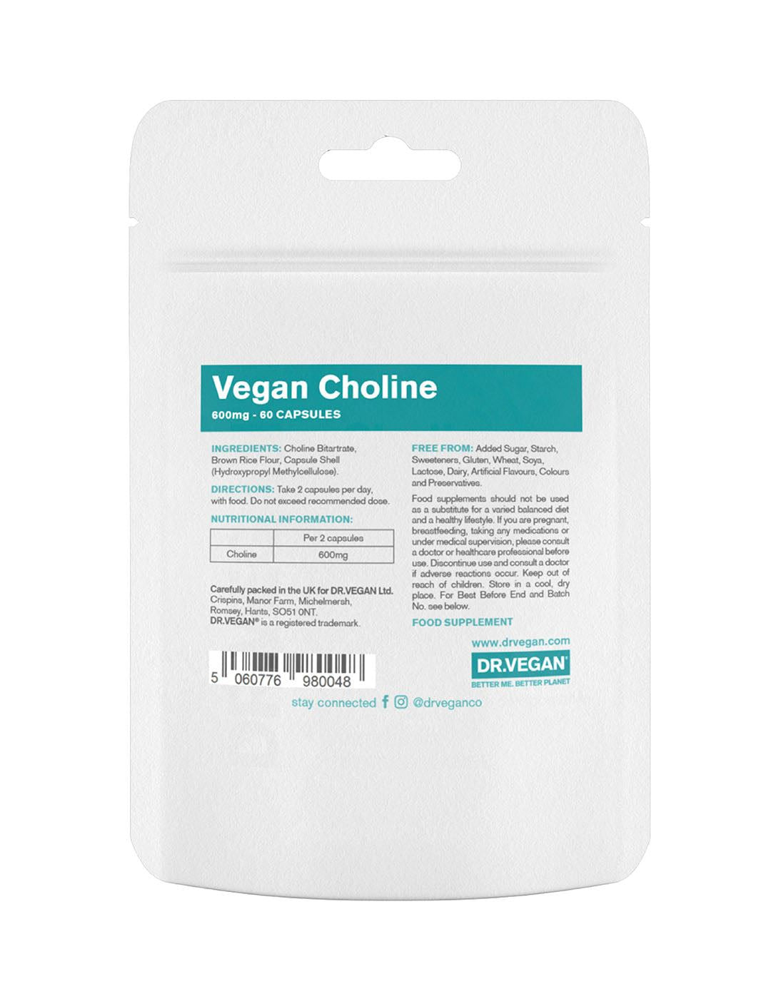 Dr. Vegan Choline - 60 Capsules