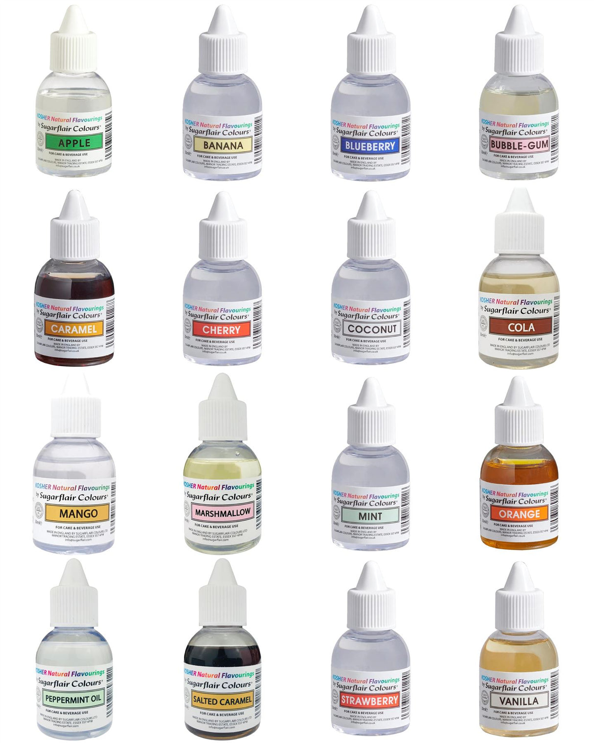 Sugarflair Kosher Natural Flavourings 30ml - All Flavour