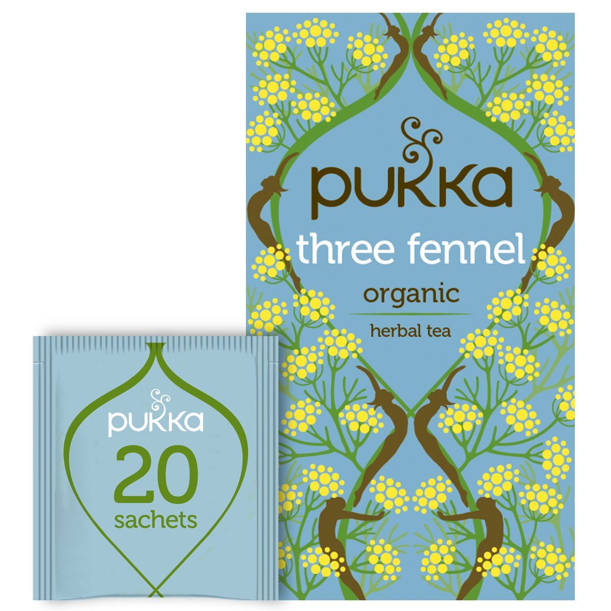 Pukka Herbal Organic Teas - Three Fennel - Pack of 4